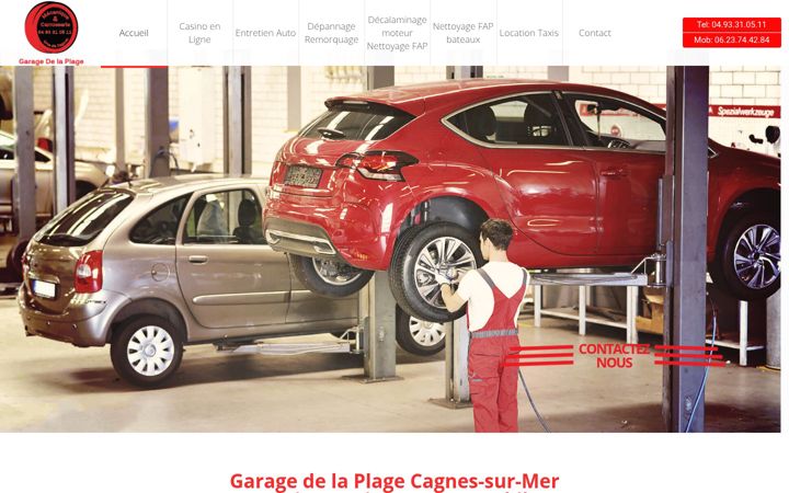 Screenshot of garagedelaplage-cagnessurmer.fr