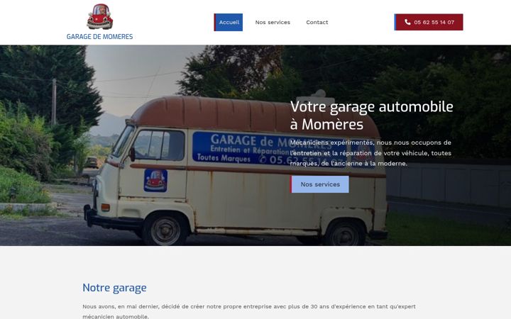 Screenshot of garagedemomeres.fr