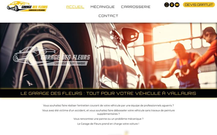 Screenshot of garagedesfleurs.fr