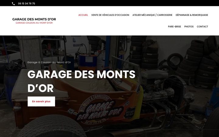 Screenshot of garagedesmontsdor.fr