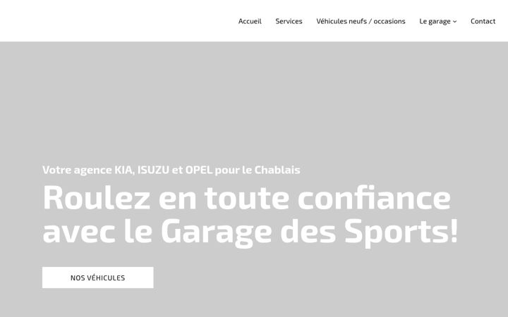 Screenshot of garagedessports.ch