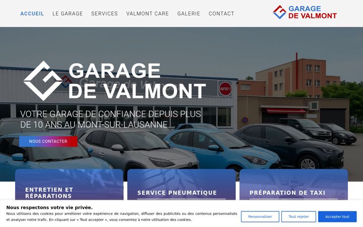 Screenshot of garagedevalmont.ch