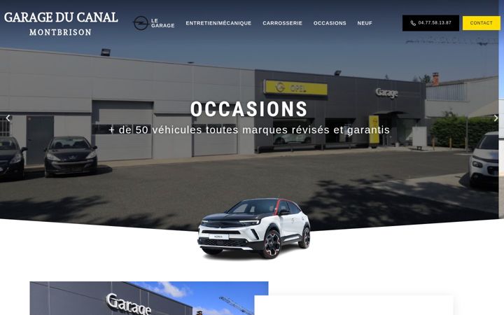 Screenshot of garageducanal.fr