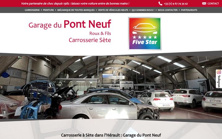 Screenshot of garagedupontneuf.com