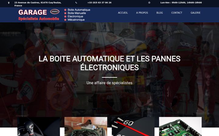 Screenshot of garageemma.com