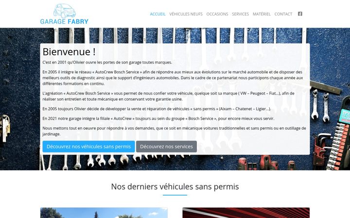 Screenshot of garagefabry.eu