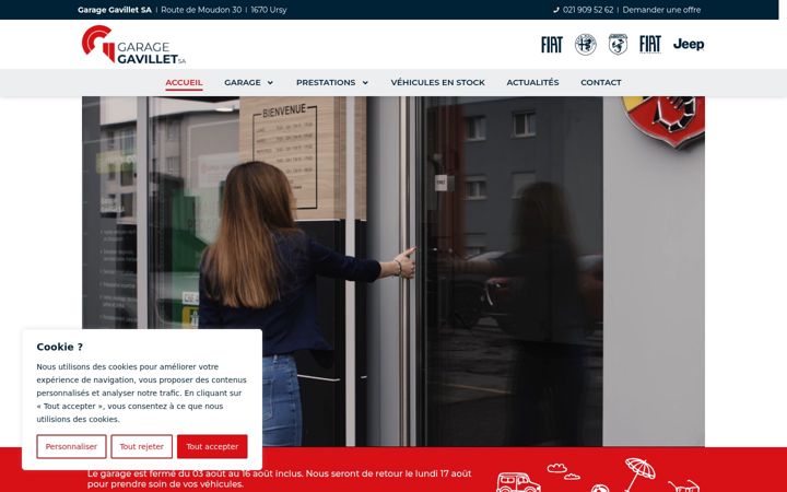 Screenshot of garagegavillet.ch