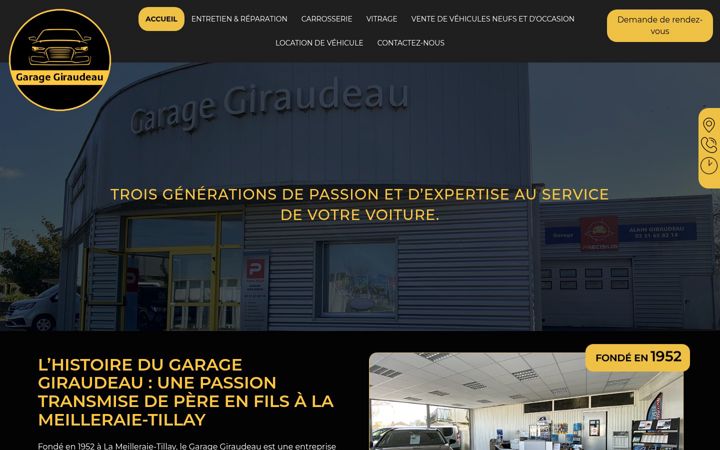 Screenshot of garagegiraudeau.fr
