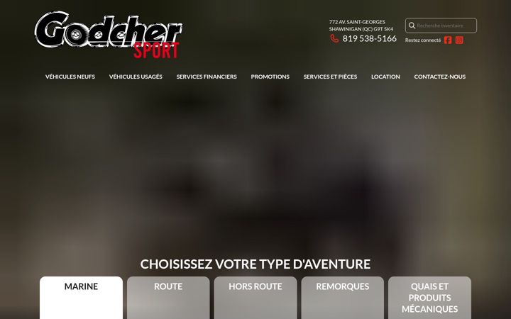 Screenshot of garagegodcher.ca
