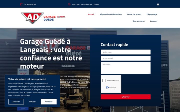 Screenshot of garageguede.fr