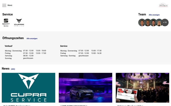 Screenshot of garageherzog.ch