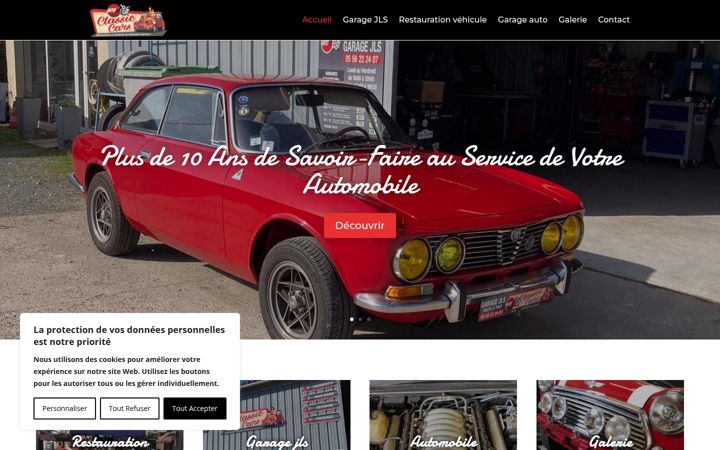 Screenshot of garagejls-lepout.fr