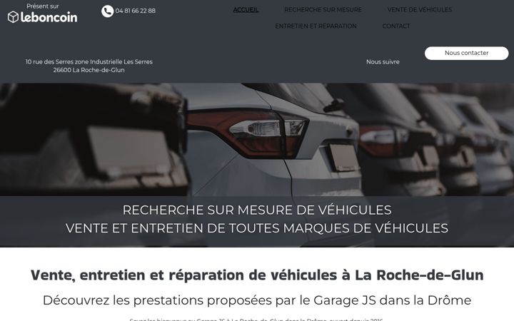 Screenshot of garagejs.fr