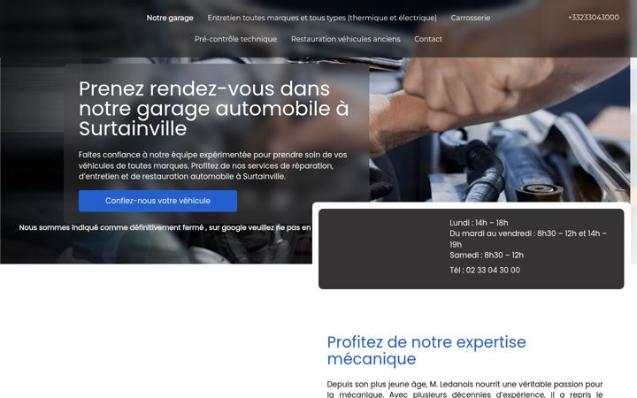 Screenshot of garageledanois.fr