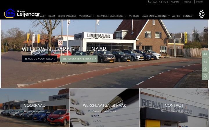 Screenshot of garageleijenaar.nl