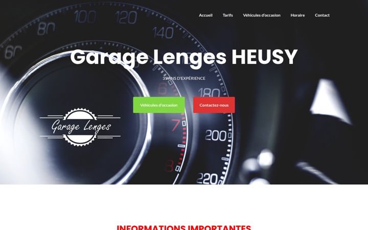 Screenshot of garagelenges.be