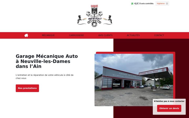 Screenshot of garagemartin-peulet.com