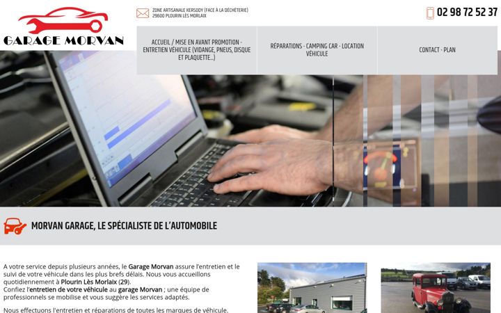Screenshot of garagemorvan-plourinlesmorlaix.fr