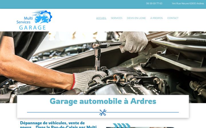 Screenshot of garagemultiservices.fr