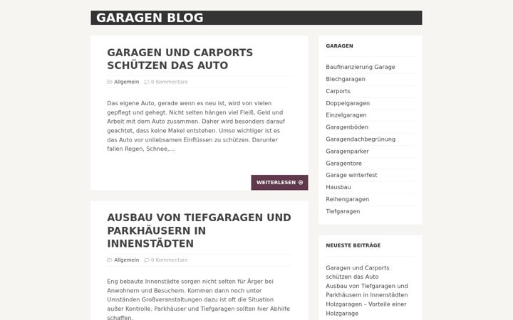 Screenshot of garagen-direkt.cc