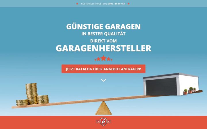 Screenshot of garagen-guenstiger.de