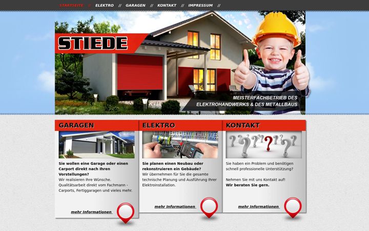 Screenshot of garagen-stiede.de