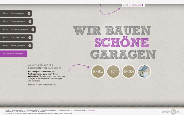 Screenshot of garagen1a.de