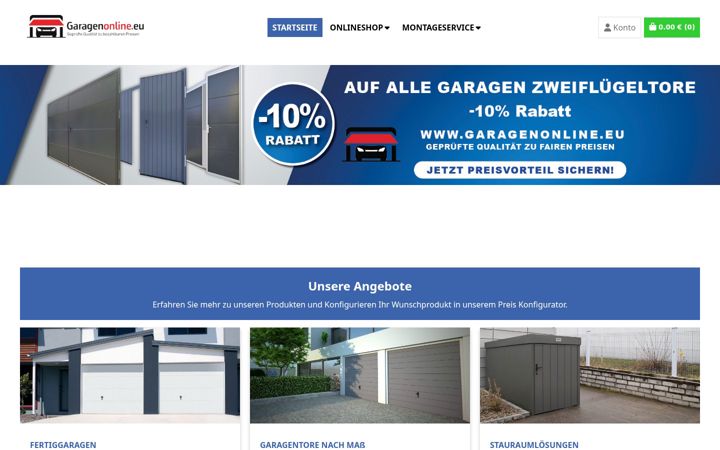 Screenshot of garagenonline.eu
