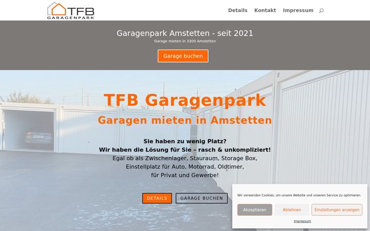 Screenshot of garagenpark-amstetten.at