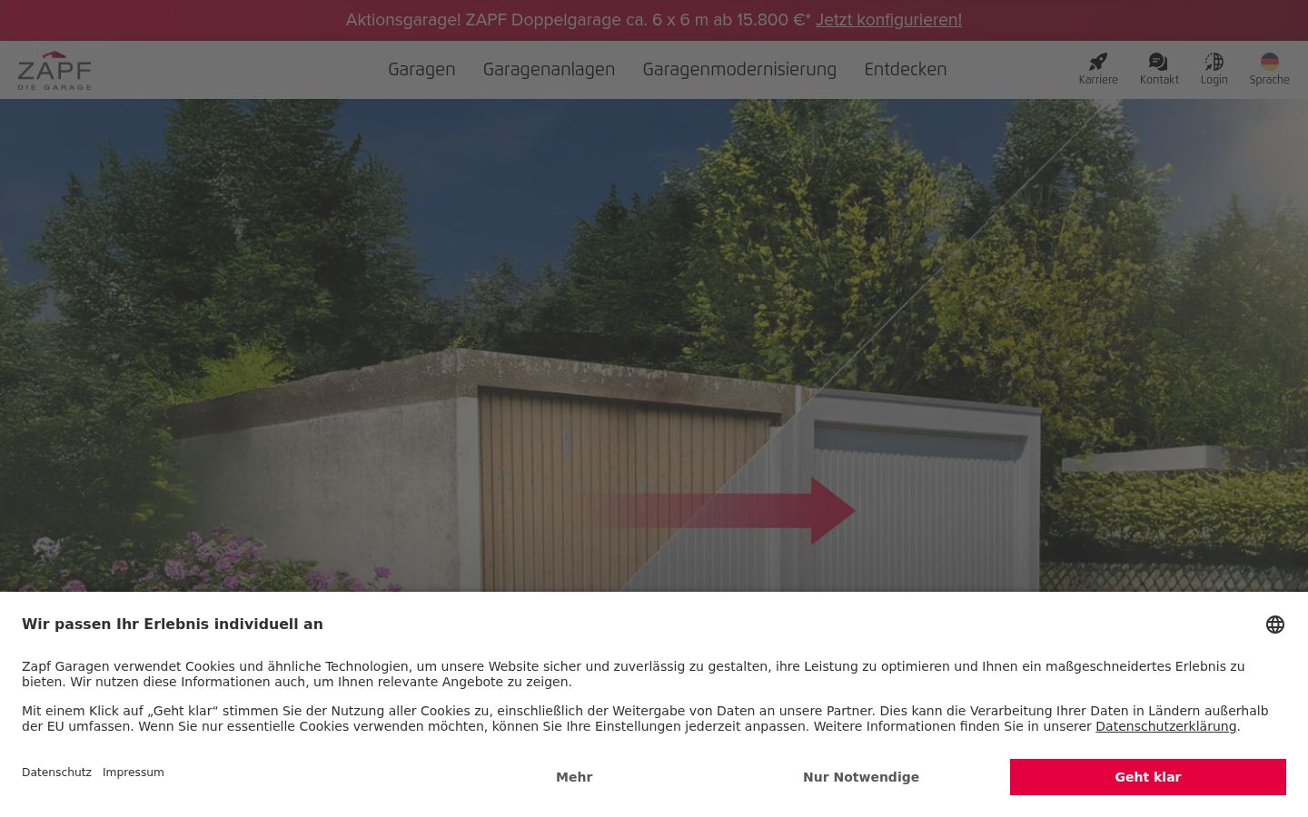 Skærmbillede af samtykkebanneret, som det blev vist før nogen interaktion