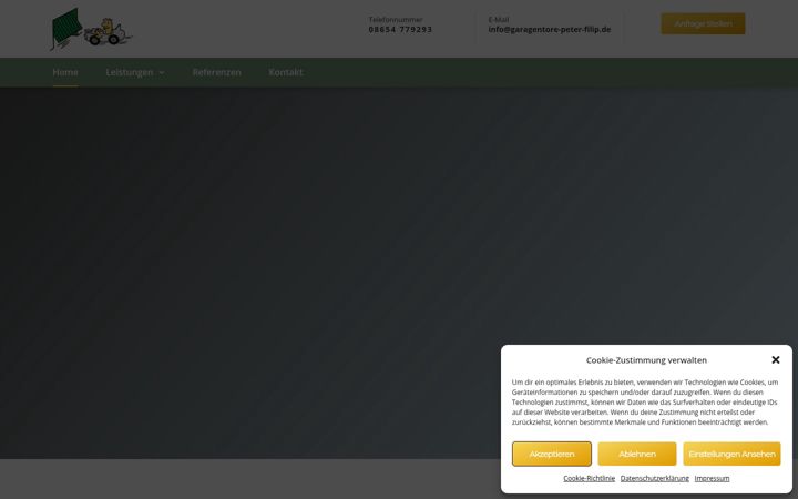 Screenshot of garagentore-peter-filip.de