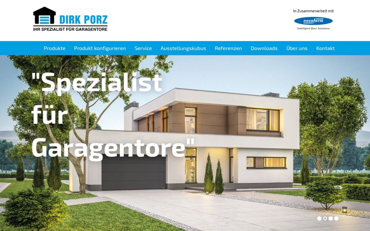 Screenshot of garagentore-porz.de