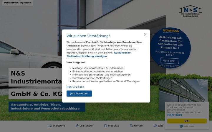 Screenshot of garagentore-rinteln.de