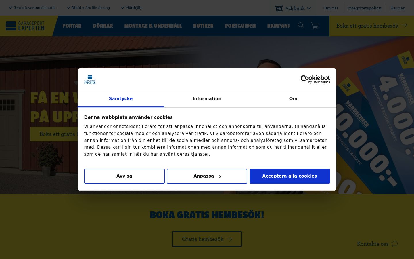 Zrzut ekranu banera zgody wyświetlanego przed jakąkolwiek interakcją