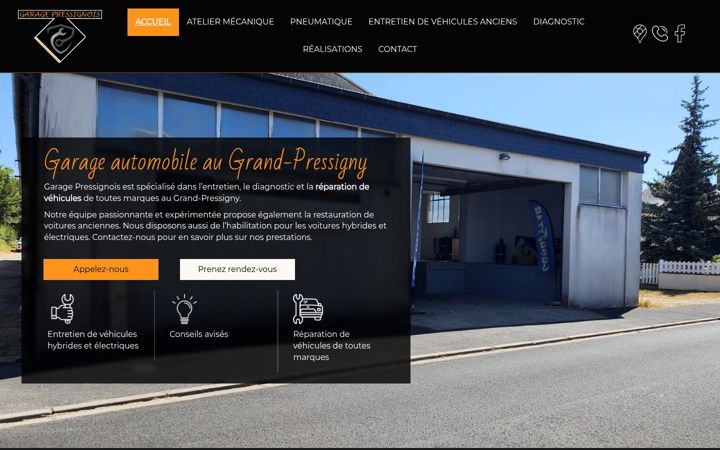 Screenshot of garagepressignois.fr