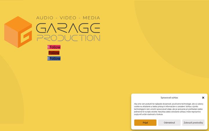 Screenshot of garageproduction.sk