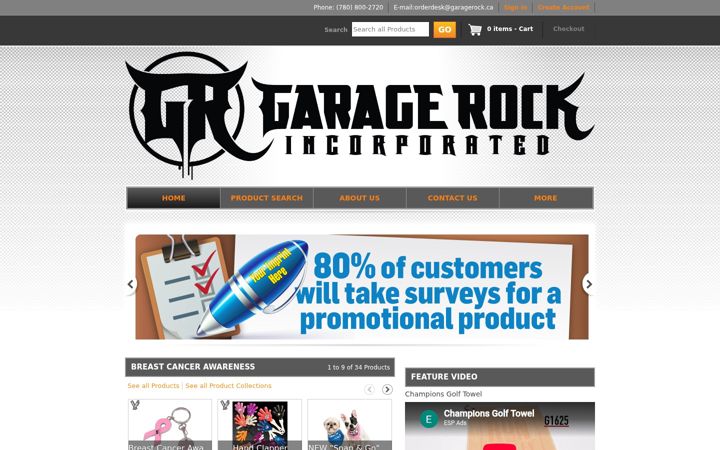 Screenshot of garagerockpro.com