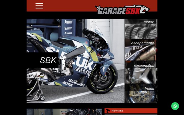 Screenshot of garagesbk.com.br