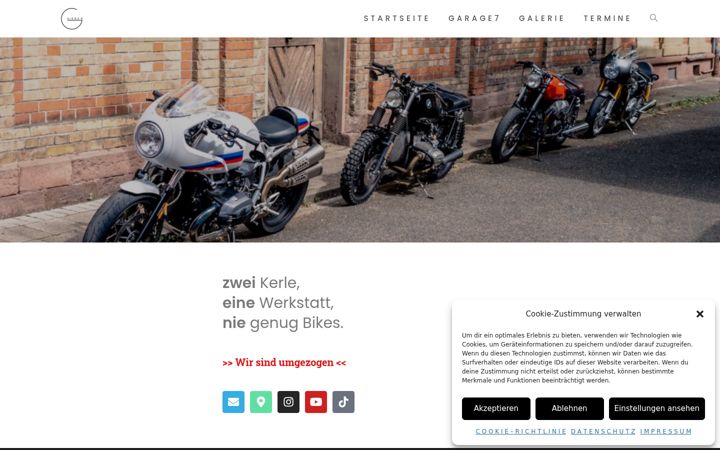 Screenshot of garagesieben.de