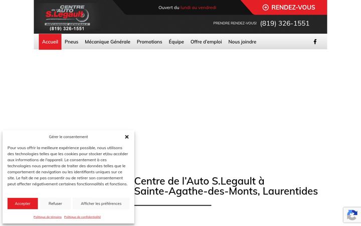 Screenshot of garageslegault.com