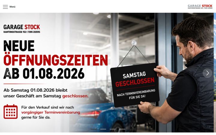 Snimka zaslona za garagestock.ch