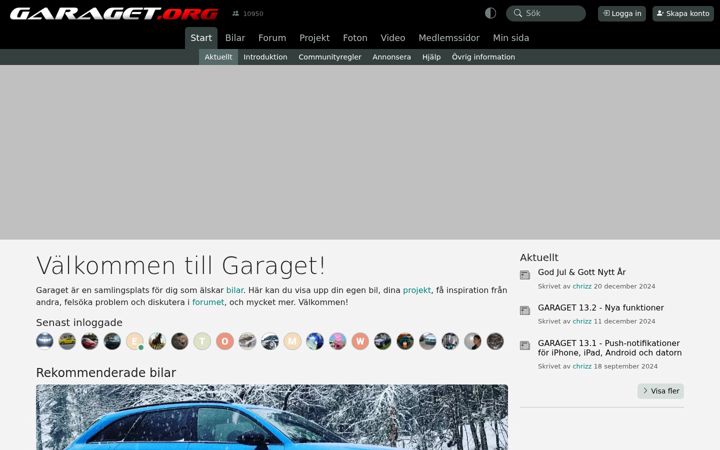 Screenshot of garaget.org