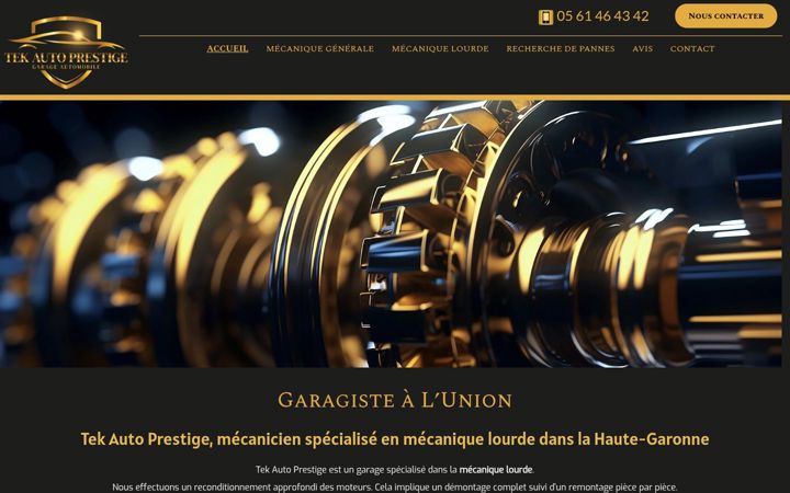 Screenshot of garagetekautoprestige.fr