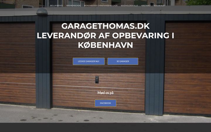 Screenshot of garagethomas.dk