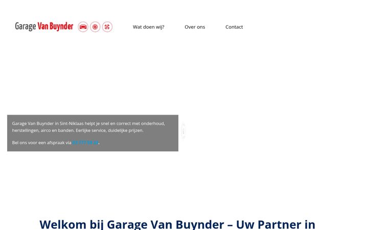 Screenshot di garagevanbuynder.be