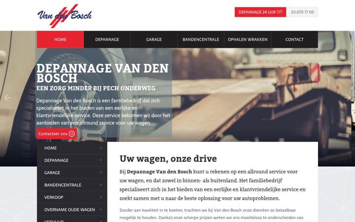 Screenshot of garagevandenbosch.be