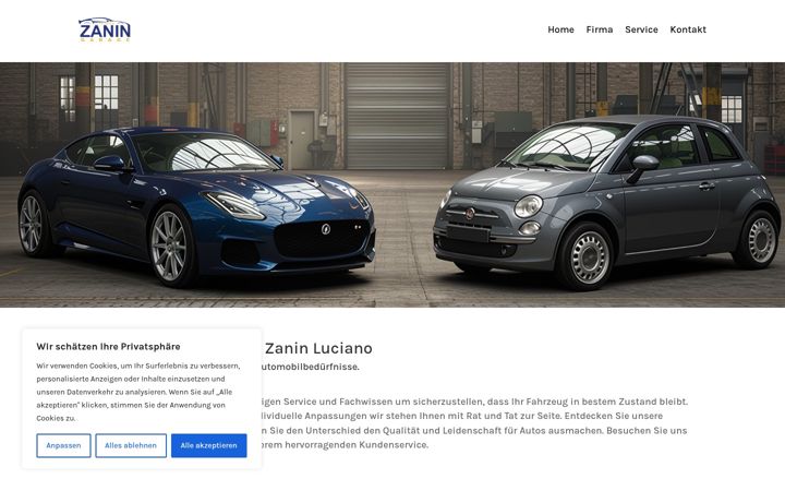 Screenshot of garagezanin.ch