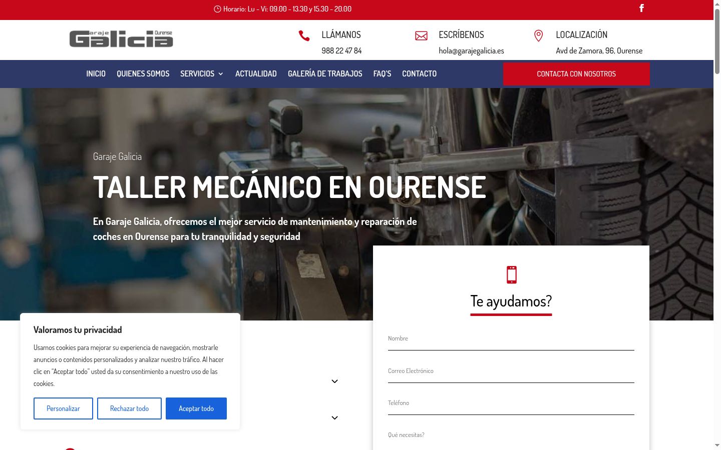 Capture d'écran de la bannière de consentement affichée avant toute interaction