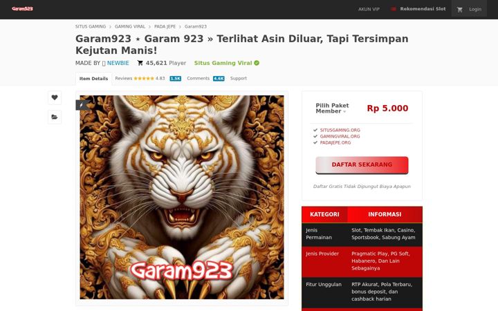 Screenshot of garam923.org