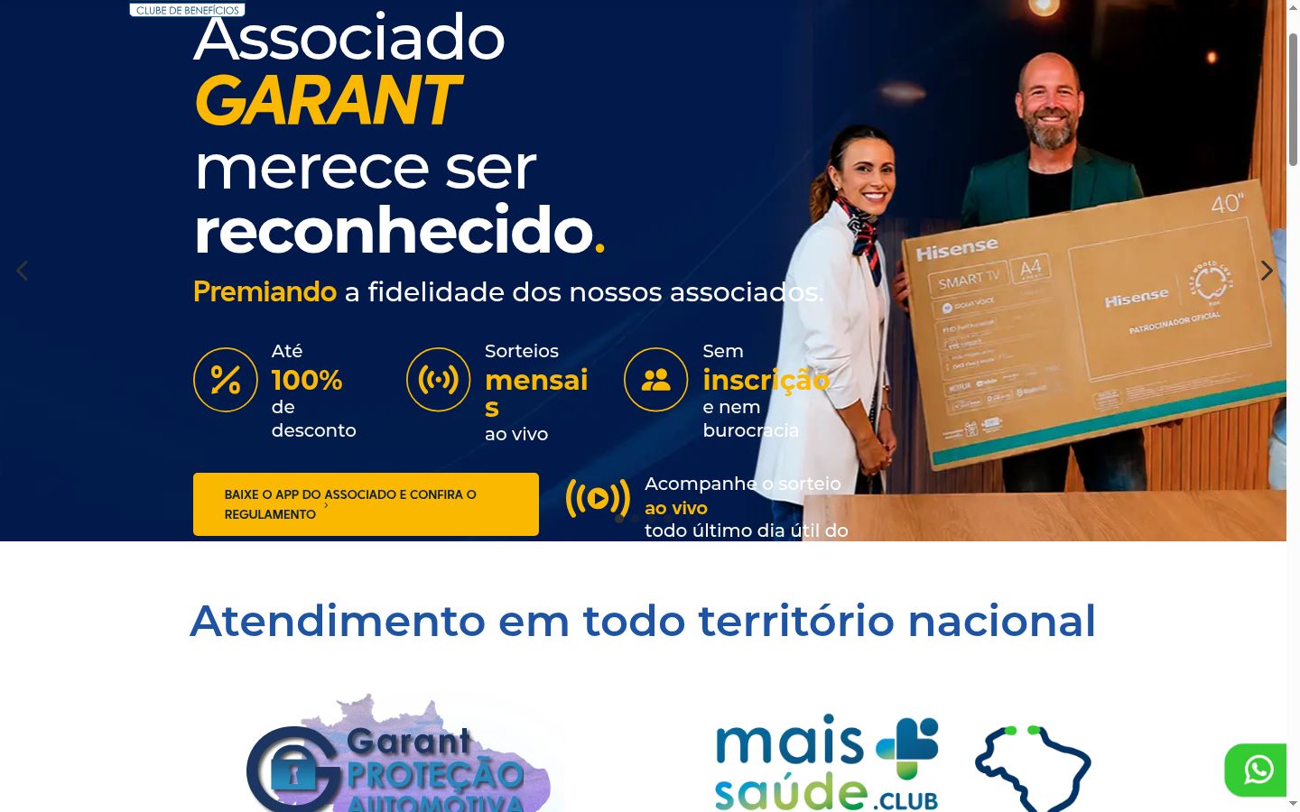 Captura de ecrã do banner de consentimento apresentado antes de qualquer interação